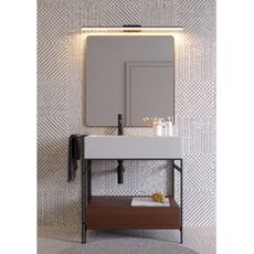 Redo 01-2512 -LED Kúpeľňové osvetlenie zrkadla BARRIO LED/34,32W/230V IP44 čierna