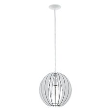 Eglo 63247 - Luster na lanku COSSANO PRO 1xE27/60W/230V pr. 30 cm biela