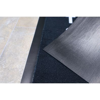 Mercury Flooring , Rohožka Tento dom patrí banke 40x60 cm, 40x60, čierna