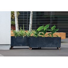 NABBI DUC800NE plastový kvetináč na nožičkách 77 cm marengo
