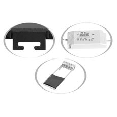 Ecolite LED-WSL-CCT/18W/CR- LED Podhľadové svietidlo LADA LED/18W/230V IP44 čierna