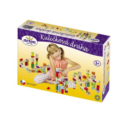 DETOA Guľôčková dráha drevo 58 ks