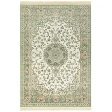 Nouristan , Kusový koberec Naveh 104379 Ivory / Green, 140x95, zelená, chodba / predsieň