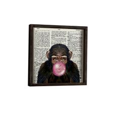 Wallity Nástenný obraz Monkey 34x34 cm II