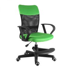 Detská stolička Neoseat MONKEY s podnožou — látka, čierna / zelená