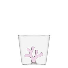Pohár s ružovým korálom 350 ml - 983056