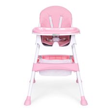 Dětská jídelní židlička BABY ECOTOYS růžová