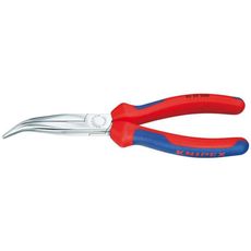 Polkruhové kliešte s čepeľami (so zobáčikom) 200 mm KNIPEX 26 25 200 - chrómované, viaczložkové puzdrá