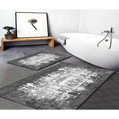 Biele/sivé kúpeľňové predložky v súprave 2 ks 60x100 cm Modern – Mila Home