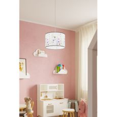 Sollux SL.1423 - Detský luster na lanku OWLS 1xE27/15W/230V pr. 40 cm