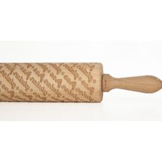 Drevený embosovaný valček na cesto Valek Gluten Free