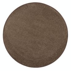 Vopi Kusový koberec Eton hnedý 97 kruh - 120x120 (priemer) kruh cm
