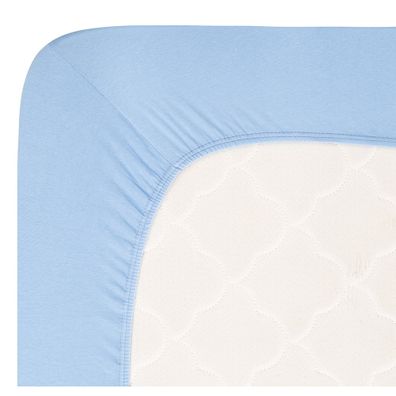 Modrá napínacia plachta jersey 160x200 cm Boxspring – Andrea Simone