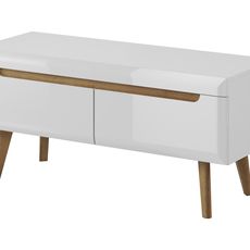Piaski Televizní stolek Nordi 107 cm bílý/dub Riviéra