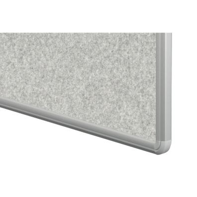 Textilná nástenka ekoTAB v hliníkovom ráme, 900 x 600 mm, sivá