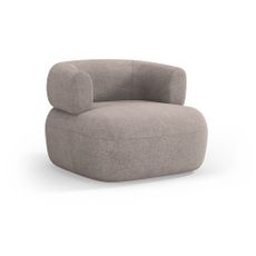 Béžové kreslo z textílie buklé Jenny – Micadoni Home