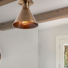 Stropné svietidlo v bronzovej farbe s kovovým tienidlom ø 20 cm Berceste – Opviq lights