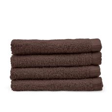 Hnedé rýchloschnúce bavlnené uteráky v súprave 4 ks 30x30 cm Quick Dry – Catherine Lansfield