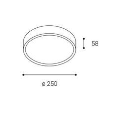 LED2 - LED  Vonkajšie stropné svietidlo MIRA LED/18W/230V IP65 čierna