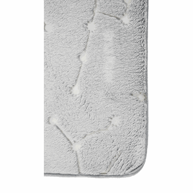 TEMPO-KONDELA GLOVIS TYP 3, svietiaci koberec, svetlosivá/vzor, 60x100cm