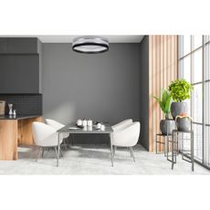 LED Stmievateľné stropné svietidlo SMART CORAL 24W/230V Wi-Fi Tuya čierna/šedá +DO