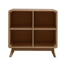 Knižnica v dekore duba v prírodnej farbe 75x75 cm Caitlin – Støraa