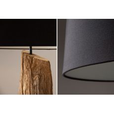 Stojacia lampa Big Bow 170-180cm ľanová čierna