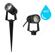 LED Vonkajšie svietidlo LED/3W/230V 2800K IP67 čierna