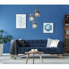 Globo 15698-3HR - Luster na lanku GORLEY 3xE27/60W/230V pr. 47 cm čierna