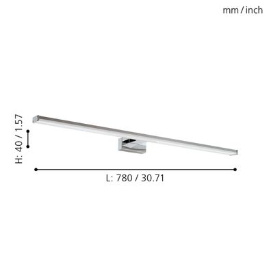 Eglo 96066 - LED Kúpeľňové svietidlo PANDELLA LED/14W/230V IP44