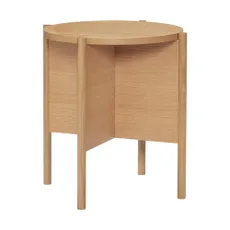 Okrúhly odkladací stolík v dekore duba ø 45 cm Heritage – Hübsch