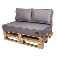 Golden Garden Paletové sedenie GG35 podsedák a vankúš 120cm x 80cm x 15cm Sivá 2