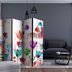 Paraván Colorful tulips Dekorhome 135x172 cm (3-dielny)