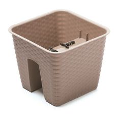 Prosperplast Truhlík na zábradlie RATONA mocca 28 cm