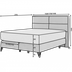 Boxspringová posteľ SAFIRO Eltap Loco 04 - šedobéžová