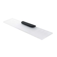 Nimco Nikau - Polička, dĺžka 60 cm, matné sklo/čierna mat NKC 30091B-60-90