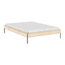 Dvojlôžková posteľ z borovicového dreva s roštom v prírodnej farbe 140x200 cm Core – Karup Design