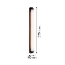 Argon 8623 - LED Nástenné svietidlo HAMPTON LED/34W/230V 3000K čierna