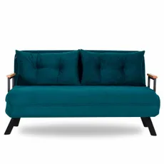Hanah Home 2-miestna pohovka Sando 133 cm petrolejová