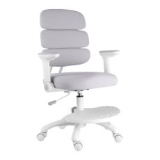 Detská rastúca stolička Neoseat KIDDY THREE — látka, sivá