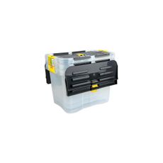 SADA 3x úložný box DRAGON 15 l čierna/priehľadná