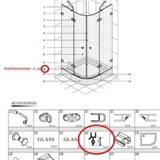 Náhradný diel Anima Glass TESSPODTGS490