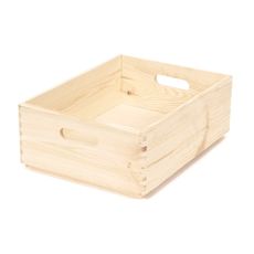 Úložný box z borovicového dreva Compactor Custom, 40 × 30 × 14 cm
