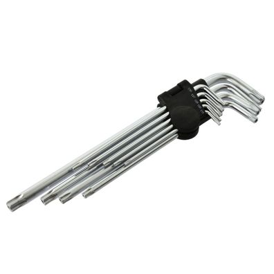 GEKO L-kľúče TORX, sada 9ks, T15-T55, 260mm