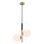 Závesné svietidlo v zlatej farbe so skleneným tienidlom 32.5x15 cm Duo - Candellux Lighting