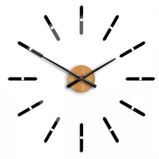 ModernClock 3D nalepovacie hodiny Sonne čierne