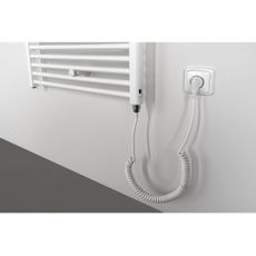 Aqualine - Kúpeľňový elektrický radiátor DIRECT-E 800W/230V 168 cm biela