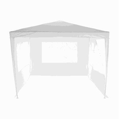 Záhradný párty stan, biela, 3x3 m, TEKNO TYP 1 + 4 bočné strany