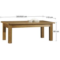 PYKA Stol 300/500 rozkladací konferenčný stôl drevo D3