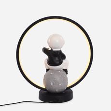 Zuma Line EX15S020U-1 - LED Stolná lampa ASTRONAUT LED/4W/5V čierna